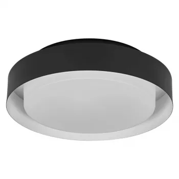 Luminária de teto LEDVANCE PLAFOND ORBIS MADRID 2XE27 BK preto