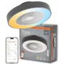 Ventilador de teto inteligente LEDVANCE SMART WIFI CYL REM 76W D550T - ventilador de teto inteligente com luz LED integrada, Tunable White, comando e controlo por app