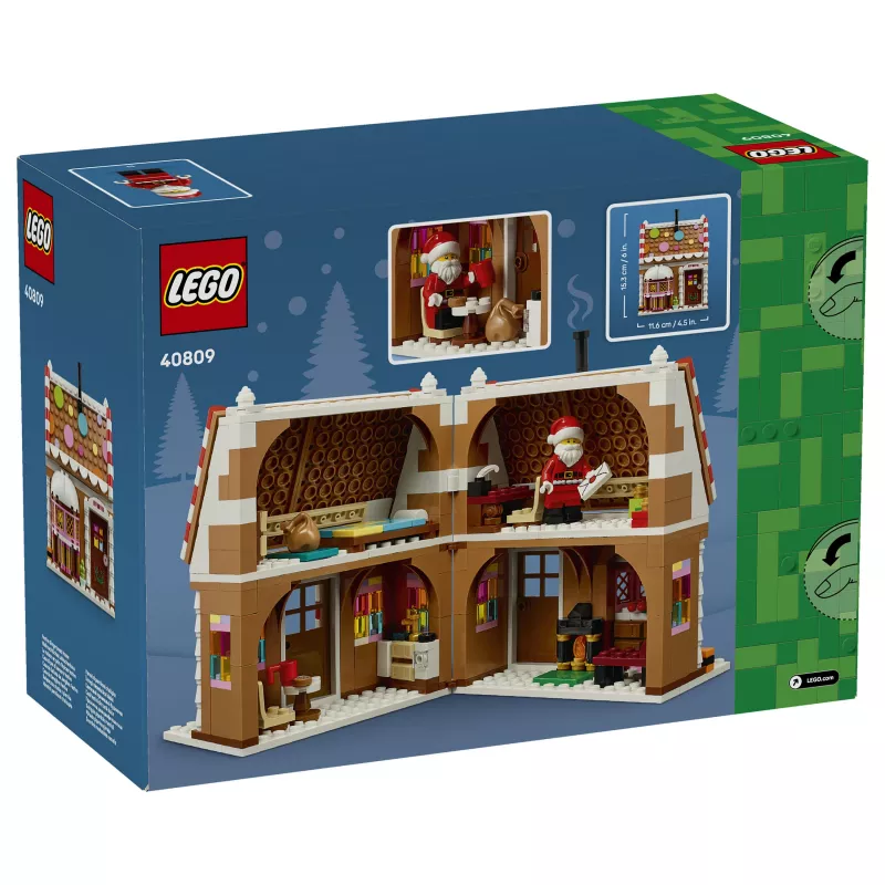 LEGO 40809 Seasonal Casa de gengibre festiva, conjunto de construção (498 peças, 10+ anos)