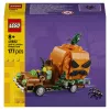 Conjunto de construção LEGO 40822 Jack-O'-Lantern Pickup Truck – 200 peças, minifigura de espantalho, modelo de decoração de Halloween