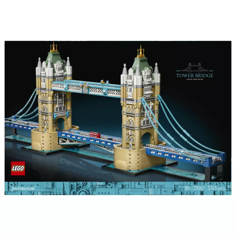 LEGO Architecture 21067 Tower Bridge Conjunto de construção (1176 peças) - Marco de Londres