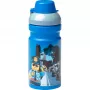 LEGO City Garrafa de Água 390 ml Azul com Bico de Silicone Macio e Tampa Semitransparente, PP/Silicone, 1 unid. (40561735)