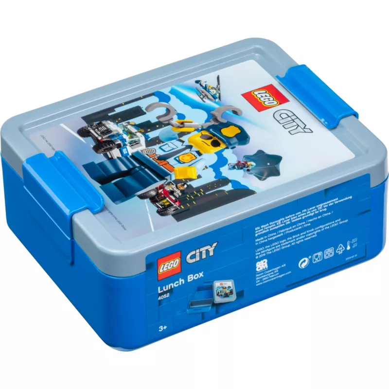 LEGO CITY Lancheira Azul de polipropileno com gráficos de emoticons 40521735