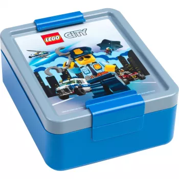 LEGO CITY Lancheira Azul de polipropileno com gráficos de emoticons 40521735