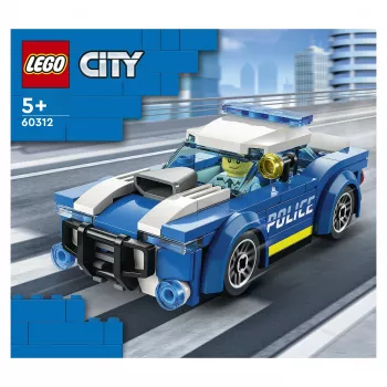 LEGO City Carro de Polícia 60312 Conjunto de Construção com Minifigura e Cones de Trânsito (94 Peças, a partir de 5 anos)