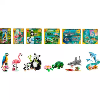 LEGO Creator Wild Animals Bundle conjunto de blocos 3-em-1 (1171 peças)