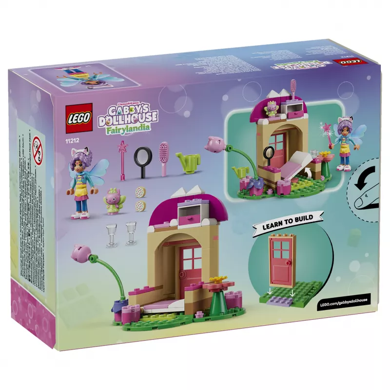 LEGO Casa das Fadas do Jardim da Gatinha do Gabby's Dollhouse 11212 conjunto de construção para crianças a partir dos 4 anos (130 peças)