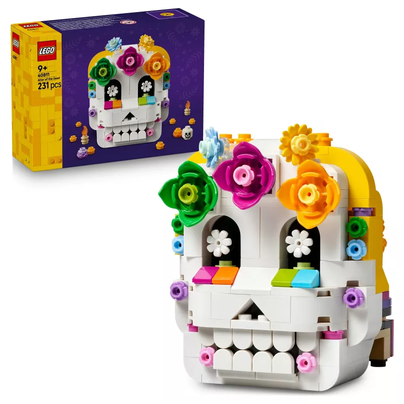 LEGO Iconic 40811 Altar dos Mortos – 170 peças, 2 minifiguras, decoração Día-de-Muertos, conjunto de construção para colecionadores