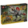 LEGO Jurassic World 77982 Fuga do Spinosaurus, conjunto de construção com mota e 2 minifiguras (820 peças, 9+ anos)