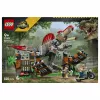 LEGO Jurassic World 77982 Fuga do Spinosaurus, conjunto de construção com mota e 2 minifiguras (820 peças, 9+ anos)