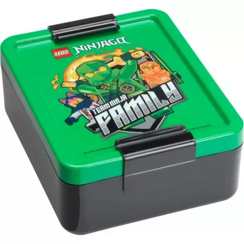 LEGO Lancheira Ninjago Verde - 1,2 l PP apto para alimentos com gráficos emoticon