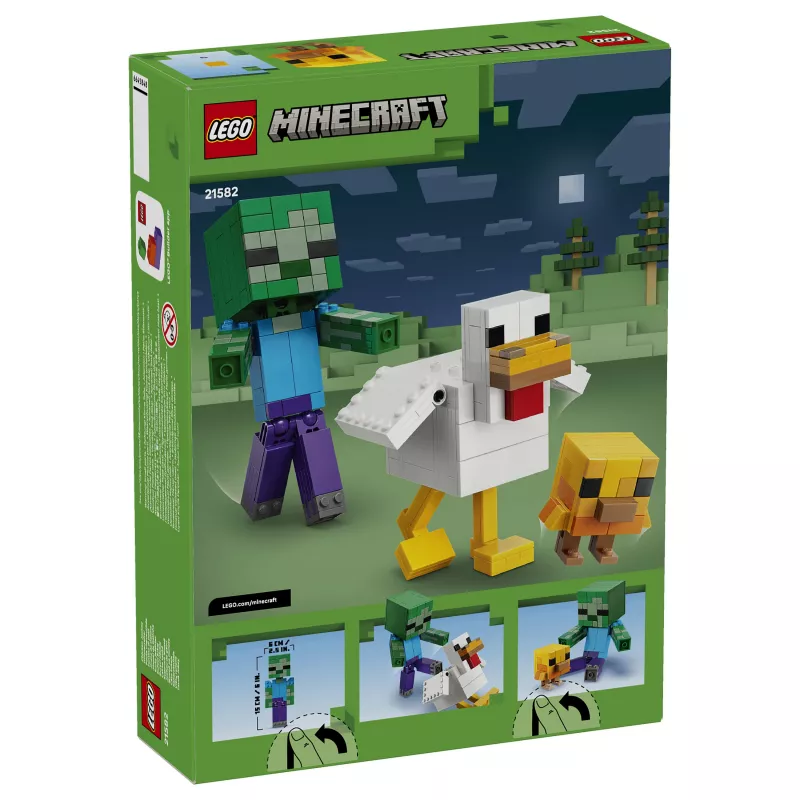 LEGO Minecraft 21582 Conjunto de Construção Chicken Jockey