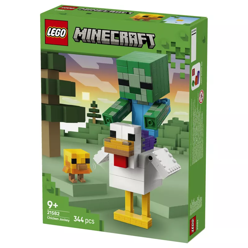 LEGO Minecraft 21582 Conjunto de Construção Chicken Jockey