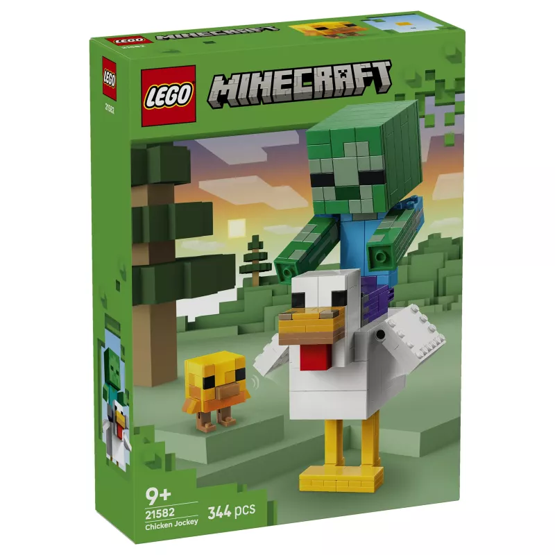 LEGO Minecraft 21582 Conjunto de Construção Chicken Jockey