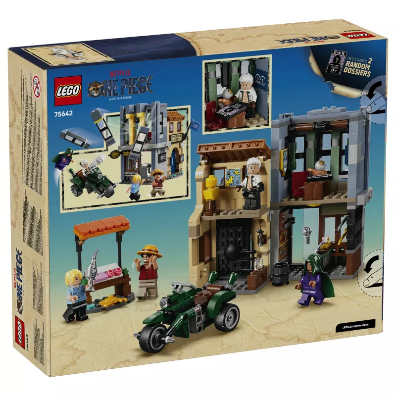 Conjunto de construção LEGO One Piece 75642 Showdown with Captain Smoker