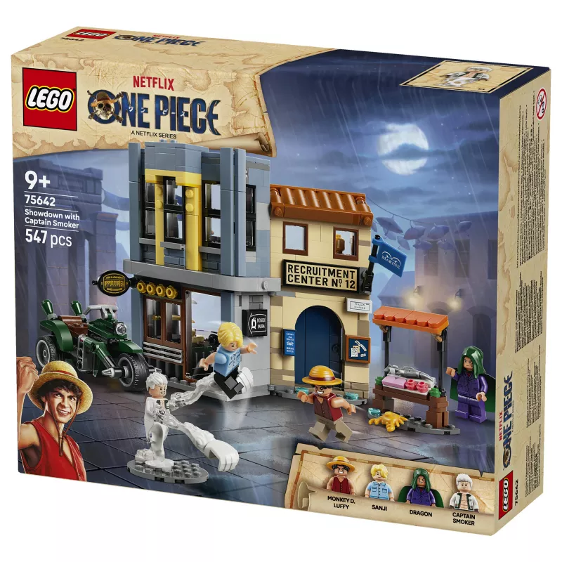 Conjunto de construção LEGO One Piece 75642 Showdown with Captain Smoker