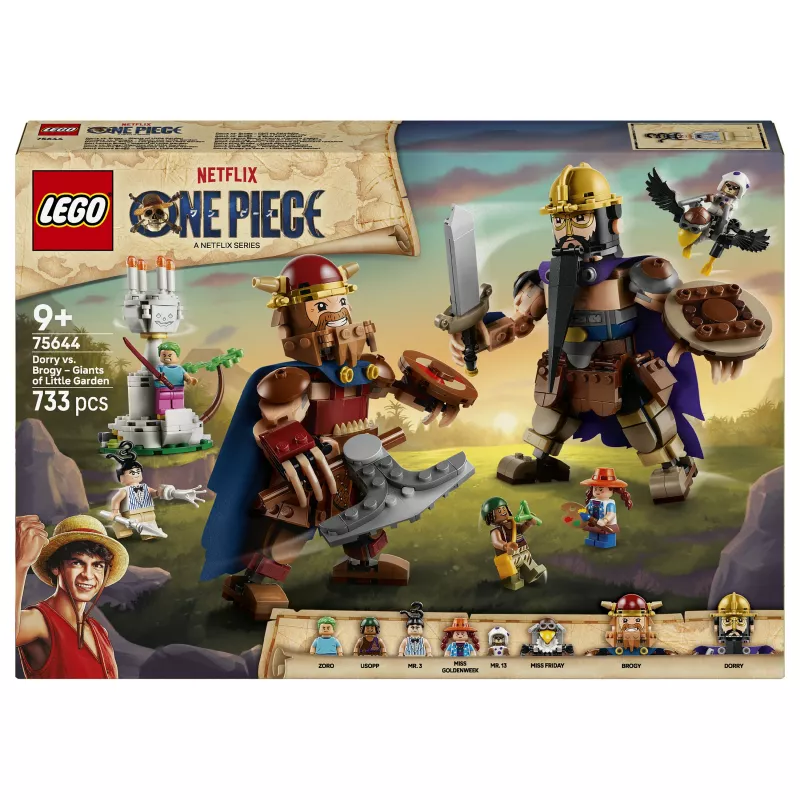 LEGO One Piece 75644 Dorry vs. Brogy – Giants of Little Garden Conjunto de construção (1500 peças, 3 minifiguras, a partir de 10 anos)