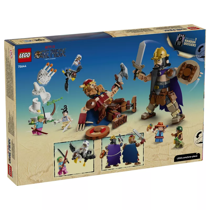 LEGO One Piece 75644 Dorry vs. Brogy – Giants of Little Garden Conjunto de construção (1500 peças, 3 minifiguras, a partir de 10 anos)