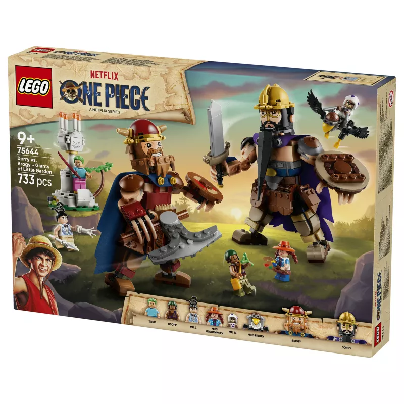 LEGO One Piece 75644 Dorry vs. Brogy – Giants of Little Garden Conjunto de construção (1500 peças, 3 minifiguras, a partir de 10 anos)