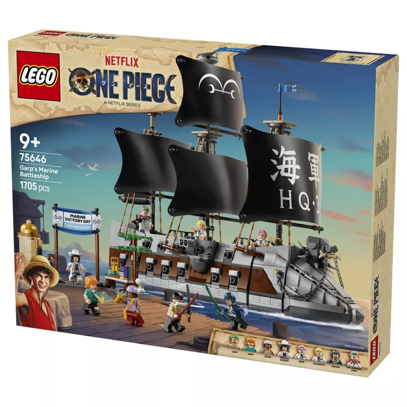 LEGO One Piece 75646 conjunto de construção navio de guerra Marine de Garp