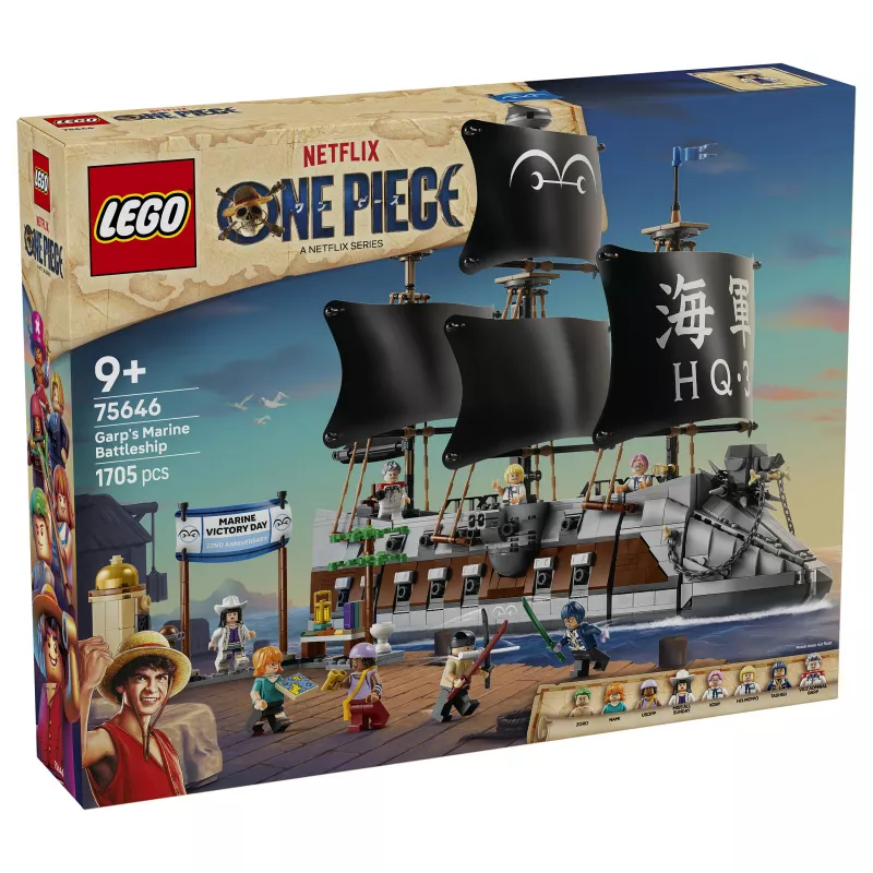 LEGO One Piece 75646 conjunto de construção navio de guerra Marine de Garp