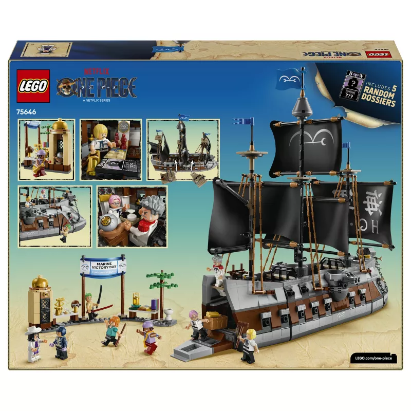 LEGO One Piece 75646 conjunto de construção navio de guerra Marine de Garp