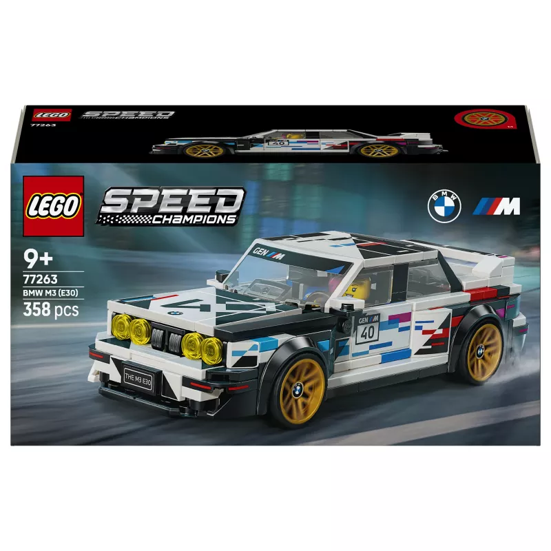 LEGO Speed Champions 77263 BMW M3 (E30) Conjunto de Construção de Carro de Corrida