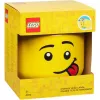 LEGO Storage Head Silly Large Yellow 8.5L recipiente de armazenamento em forma de cabeça de minifigura