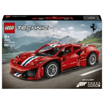 LEGO Technic 42235 conjunto de modelo Ferrari 488 Pista carro de corrida