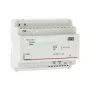 Legrand BTicino 346050 fonte de alimentação de 2 fios com adaptador de vídeo, para calha DIN, 6 módulos, preta, 105x65x90 mm