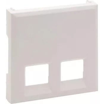 Legrand Niloé Step Espelho de 2 módulos para RJ11/RJ45, Branco ultra 864143