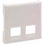 Legrand Niloé Step Espelho de 2 módulos para RJ11/RJ45, Branco ultra 864143