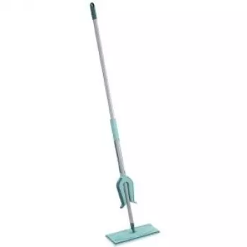 LEIFHEIT Picobello Micro Duo esfregona com espremedor de alavanca, cabeça de microfibra de 33 cm, cabo de aço de 140 cm, verde/branco