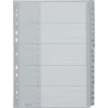 Separadores LEITZ 1284 A4 extralargos numerados 1-20, cinzentos, 20 peças, polipropileno, 0,12 mm, com folha de rosto para escrever 1284-00