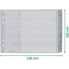Leitz separador alfabético A-Z, A4, separadores em plástico cinzento sobre cartão 250 g/m², 20 partes, perfuração universal de 11 furos 1262-01-00