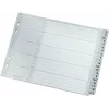 Leitz separador alfabético A-Z, A4, separadores em plástico cinzento sobre cartão 250 g/m², 20 partes, perfuração universal de 11 furos 1262-01-00