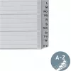 Leitz separador alfabético A-Z, A4, separadores em plástico cinzento sobre cartão 250 g/m², 20 partes, perfuração universal de 11 furos 1262-01-00