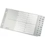 Separador A-Z LEITZ, A5 horizontal, polipropileno, cinzento, 20 divisórias, com capa de cartão para etiquetar 1267-00-00