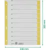 LEITZ separadores A4 amarelo 160 g/m² pack de 25 16523015