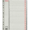 LEITZ A4 Separadores de plástico em branco extra largos, 20 partes, furação universal, branco translúcido 1278-00-00