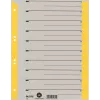 Separadores LEITZ A4 de largura extra em cartão kraft, 230 g/m², cinzento com separadores amarelos em branco, conjunto de 10 peças 1652-00-15