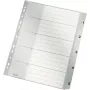 Separadores de índice A4 Extra Wide PP LEITZ 1-5, cinzento com capa escrevível 1283-00-85