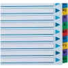 Esselte A4 Mylar Separadores com índice A-Z, 20 partes, multicolor (100167)