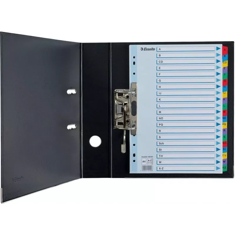 Esselte A4 Mylar Separadores com índice A-Z, 20 partes, multicolor (100167)