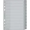 LEITZ Separador de plástico A5, numerado 1-10, cinzento, 10 partes, polipropileno, 0,12 mm, com capa para etiquetar 1285-00-00