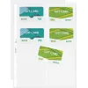 LEITZ Capa de apresentação para cartões de visita para 16 cartões, A4, PP transparente, 0,11 mm, abertura lateral, arquivamento seguro (4758-30-03)