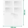 LEITZ Capa de apresentação para cartões de visita para 16 cartões, A4, PP transparente, 0,11 mm, abertura lateral, arquivamento seguro (4758-30-03)