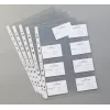 LEITZ Capa de apresentação para cartões de visita para 16 cartões, A4, PP transparente, 0,11 mm, abertura lateral, arquivamento seguro (4758-30-03)