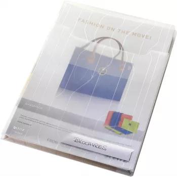 Capa de apresentação e arquivo combinada LEITZ CombiFile Maxi A4, transparente, 0,20 mm PP, pack de 10 (4727-00-03)