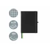 LEITZ Complete Caderno, formato iPad, quadriculado, 80 folhas papel marfim 96 g/m², aspeto de couro, preto 4473-00-95